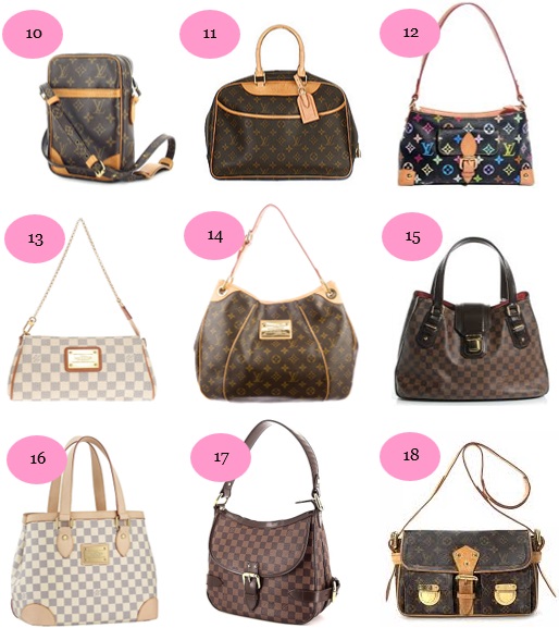 Louis Vuitton Handbag Style Names