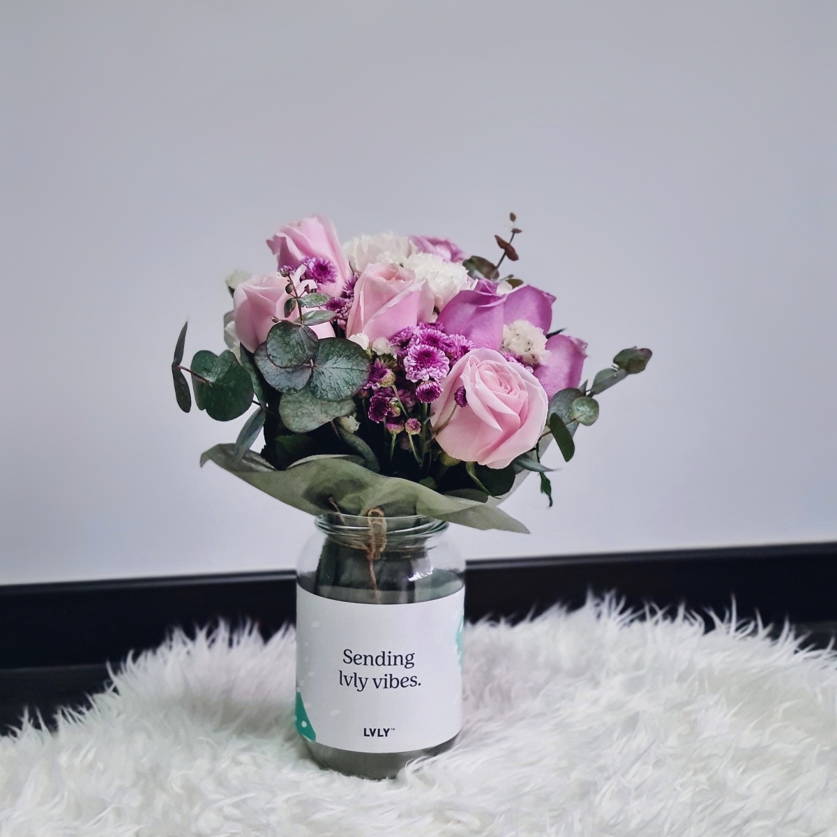 LVLY Fresh Blooms and Flower Jar